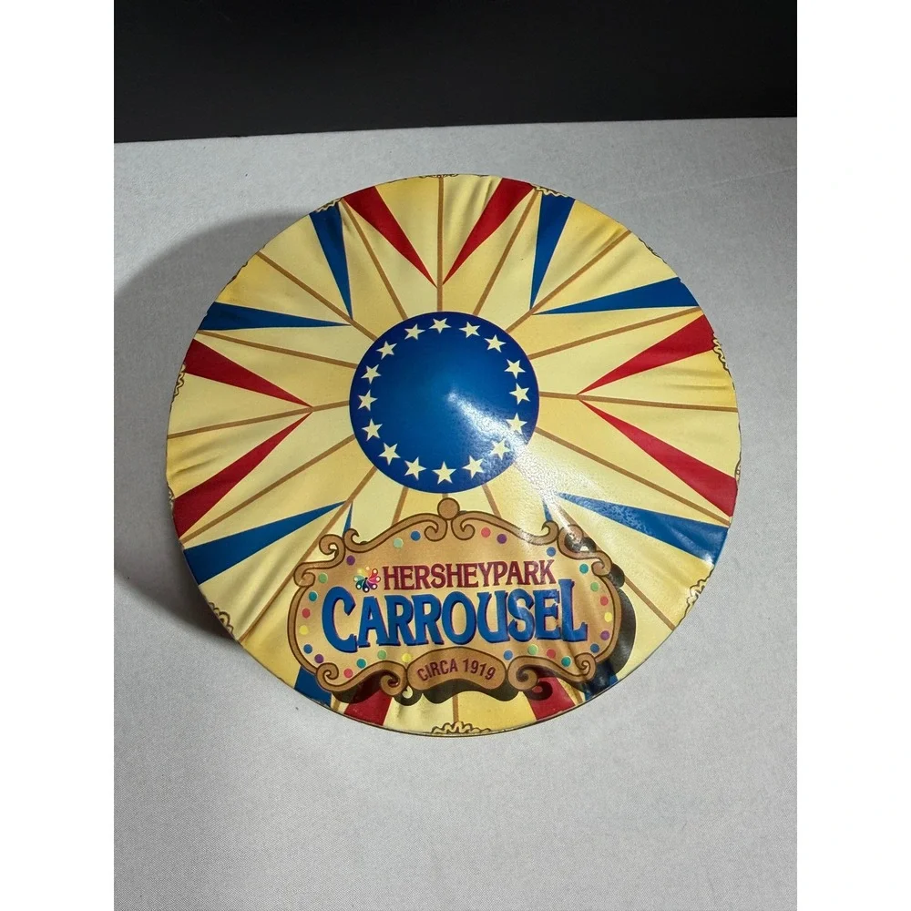 Hershey's Hometown Series Canister #13 Hersheypark Carrousel Vintage 1996 Tin